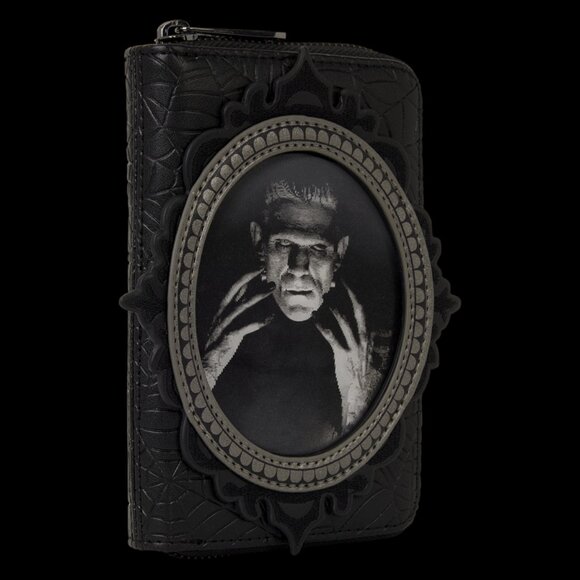 Loungefly Universal Monsters Wallet Lenticular Characters Zip Around New - Picture 3 of 6